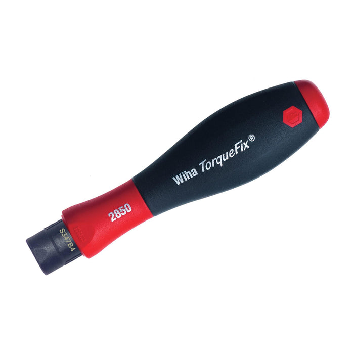 Wiha 28503 TorqueFix Handle With SoftFinish, Torque Pre Set 5 in-lbs