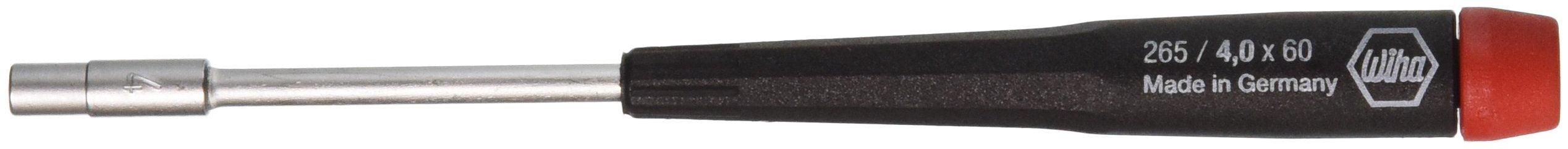 Wiha 96540 Nut Driver Metric Screwdriver with Precision Handle, 4.0 x 60mm