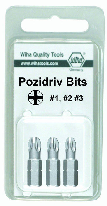 *PoziDriv Insert Bit #1, 2, & 3 x 25mm (3 Bit Pack)