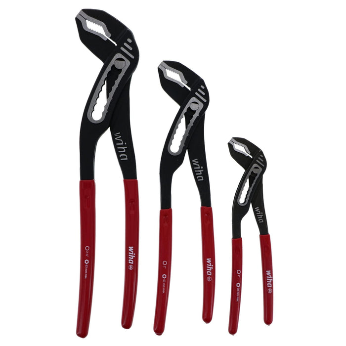 Wiha 32670 Adjustable Water Pump Pliers Set, 3 Piece