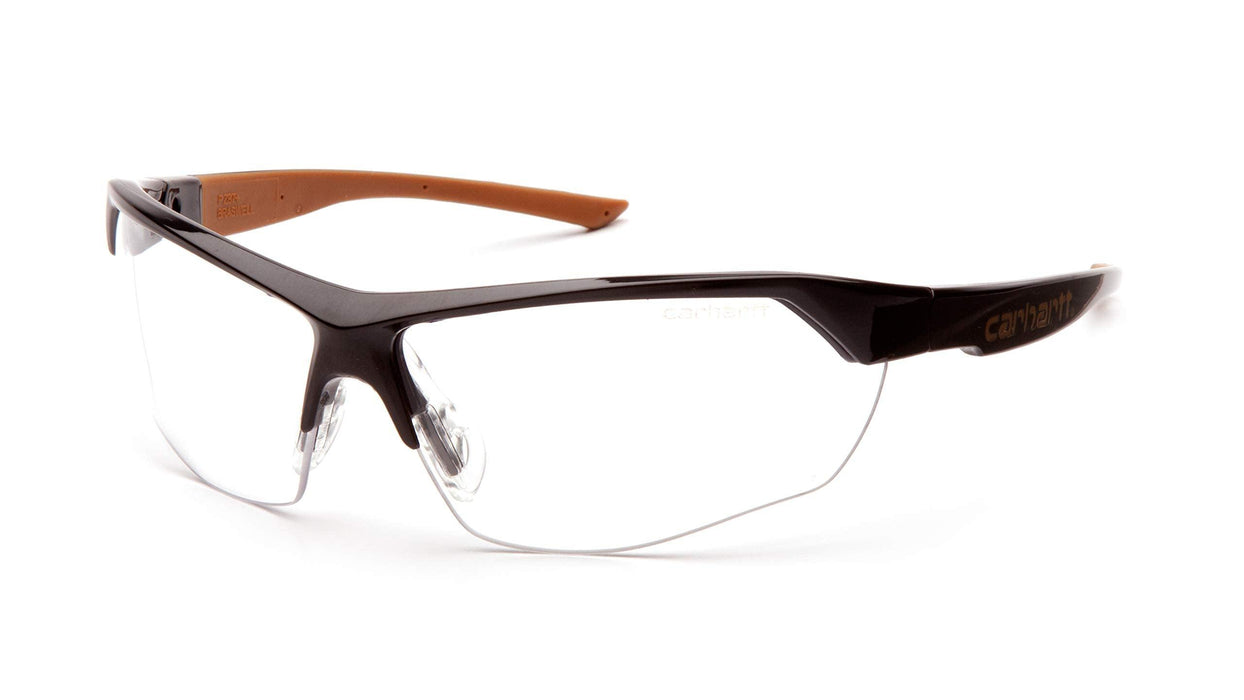 Carhartt-CHB1110DT Braswell Anti-Fog Safety Glasses Eye Protection, Black Frame, Clear Lens