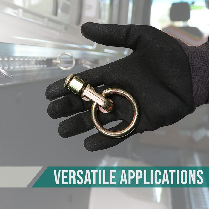 Boxer - 10 Pack - L Track Fitting Double Stud O Ring β L Track Accessory 5,000lbs