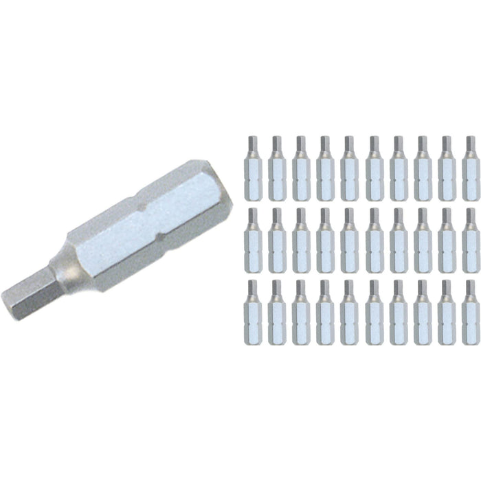 Hex Contractor Insert Bit 2.0mm 30Pc