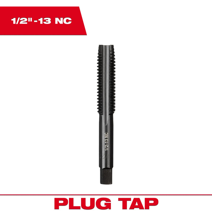 Milwaukee 1/2"-13 NC Straight Flute Plug Tap , 49-57-5160