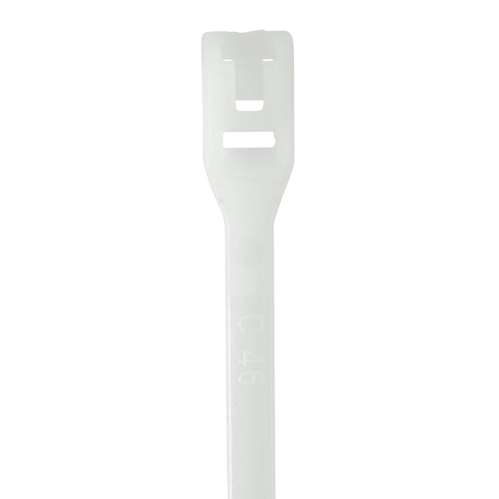 SecuriTie CTCH8-60100 Low-Profile Cable Ties, 8 Inch., 60 Lbs. Tensile Strength, Wire & Cord Management / Industrial / Household Use, Nylon Zip Tie, 100 Pk, Natural