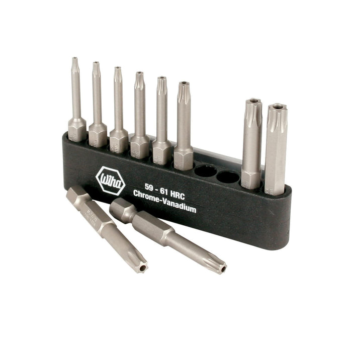 WIHA 74985 Torx Power Bit Set, Includes T6-T30 with Holder, 10-Piece