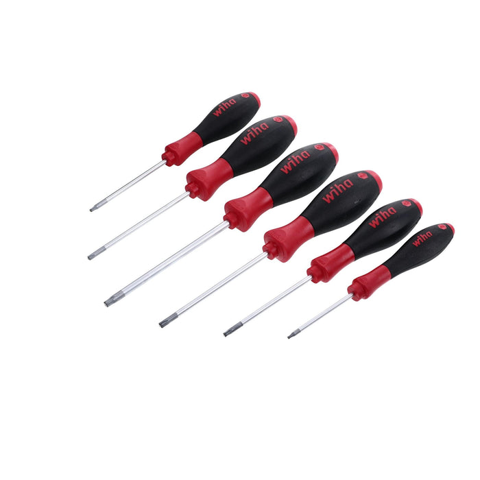 Wiha 36290 6-Piece Torx MagicSpring Screwdriver Set with Soft Finish Handles