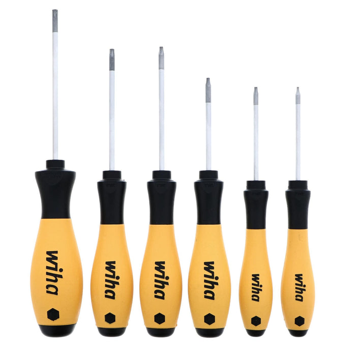 Wiha 36289 Torx Screwdriver Set, ESD Safe with SoftFinish Handle, 6 Piece