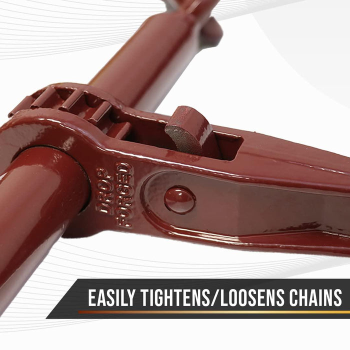 Boxer 6 Pack Heavy Duty Ratchet Load Binder with Forged Grab Hooks 3/8β β 1/2β Working Load Limit 9200lbs Chain Binder Tie Down