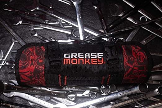 Wiha 18-PC Combination Metric and SAE Ratcheting Wrench Set,  with a FREE Grease Monkey 18 Pocket Rollup Pouch