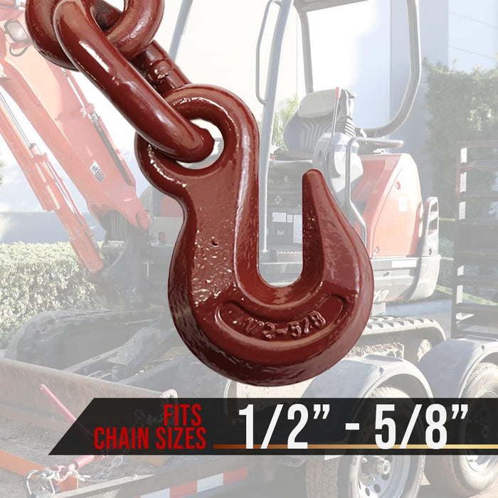 Boxer 2 Pack Heavy Duty Ratchet Chain Load Binder with Forged Grab Hooks, 1/2β β 5/8β β Chain Binder Tie Down β 13,000lbs WLL