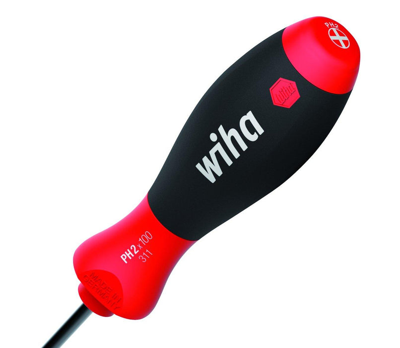 Wiha 8-Piece Slotted and Phillips Screwdriver Set with Soft Finish Handles