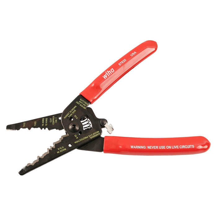 Wiha Classic Grip Wire Strippers Dual NM-B Cable 7.75"