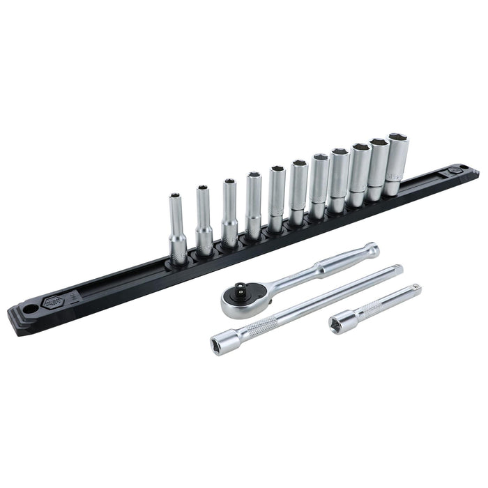 1/4" Drive Metric Deep Socket Set, 14 Piece