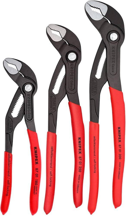 3 Pc CobraĀ® Pliers Set (7", 10", & 12") 00 20 06 US1