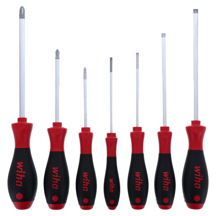 Wiha 30278 7 Piece SoftFinish Slotted and Phillips Screwdriver Set