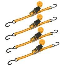 Tolsen 62254   4Pcs 1×16 Ratchet Tie Down Set (Industrial)