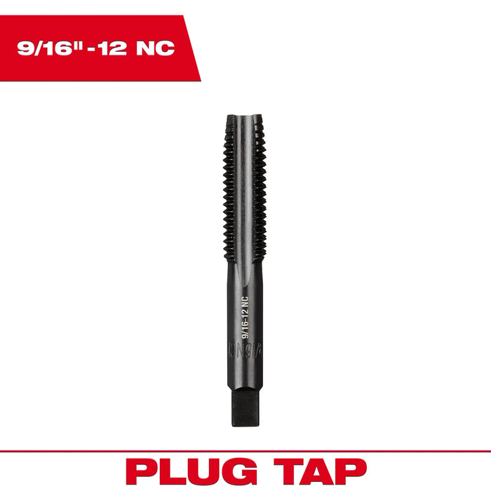 Milwaukee 9/16"-12 NC Straight Flute Plug Tap 49-57-5165