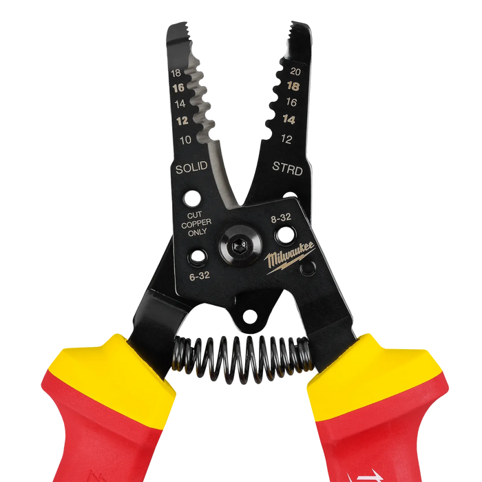 Milwaukee 1000V Insulated 10-20 AWG Wire Stripper & Cutter 48-22-2214