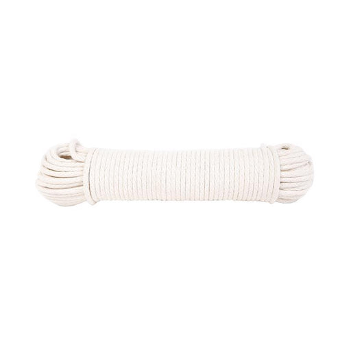 Koch Industries 1/4 in. D X 50 ft. L Natural Solid Braided Cotton Poly Blend Sash Cord