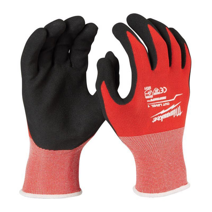 DIPPED GLVS A1 BLK/RED M