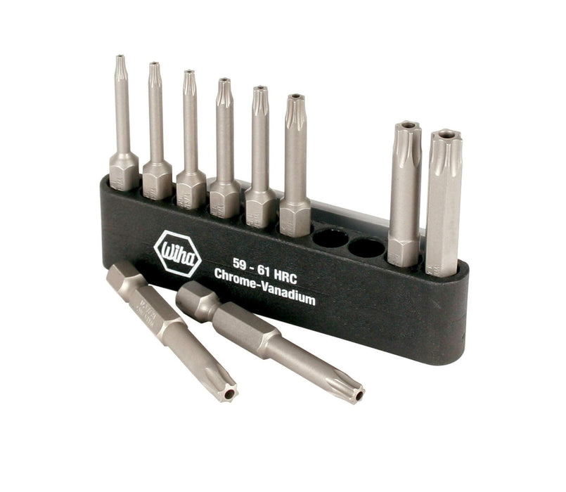WIHA 74985 Torx Power Bit Set, Includes T6-T30 with Holder, 10-Piece