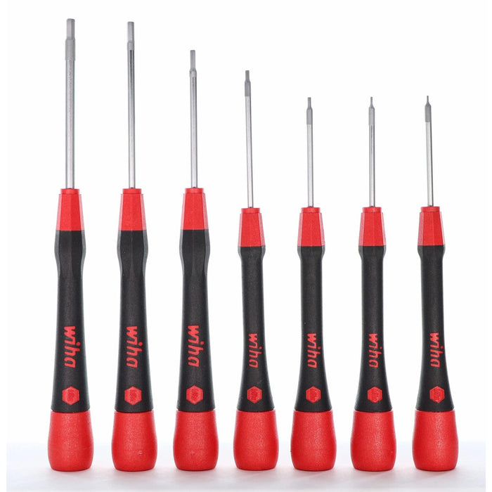 Wiha 26393 Screwdriver Set with Soft PicoFinish Handle, Hex Metric , 7 Piece