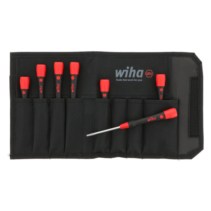 Wiha 26393 Screwdriver Set with Soft PicoFinish Handle, Hex Metric , 7 Piece