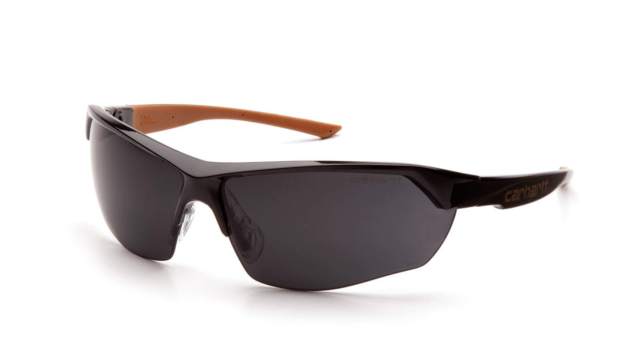 Carhartt-CHB1120DT Braswell Anti-Fog Safety Glasses Eye Protection, Black Frame, Gray Lens