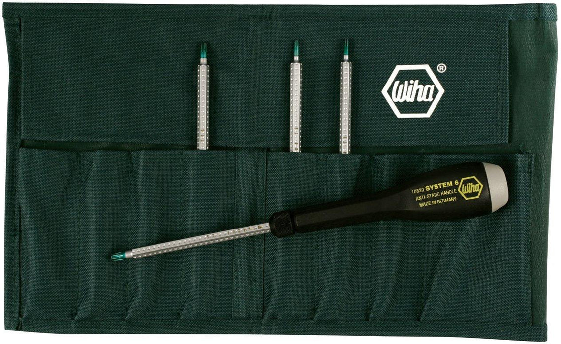 Wiha 10893 Torx Set, ESD Safe, Interchangeable Blade Set, 5 Piece