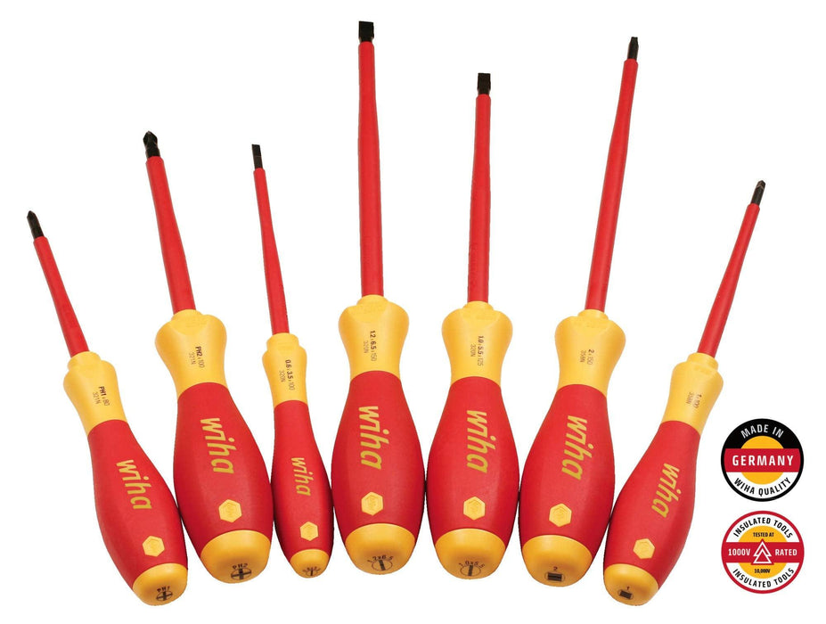 Wiha 7 Piece Insulated SoftFinish Screwdriver Set