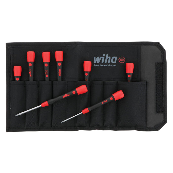 Wiha 26392 8 Piece PicoFinish Hex Driver Inch Set with Precision Handle