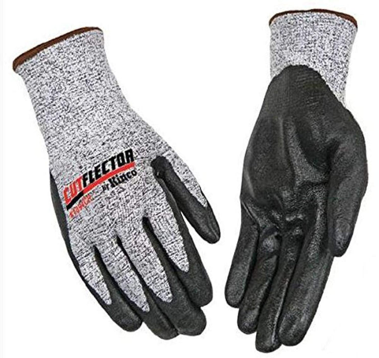 Kinco Cut Resistant Work Glove, Knit Shell with Nitrile Palm Medium