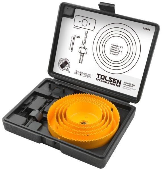 Tolsen 75866   8Pc Hole Saw Kit