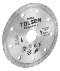 Tolsen 76722   4-1/2" Wet Diamond Cutting Disc (Industrial)