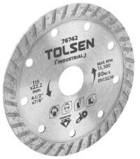 Tolsen 76742   4-1/2" Turbo Diamond Cutting Disc (Industrial)