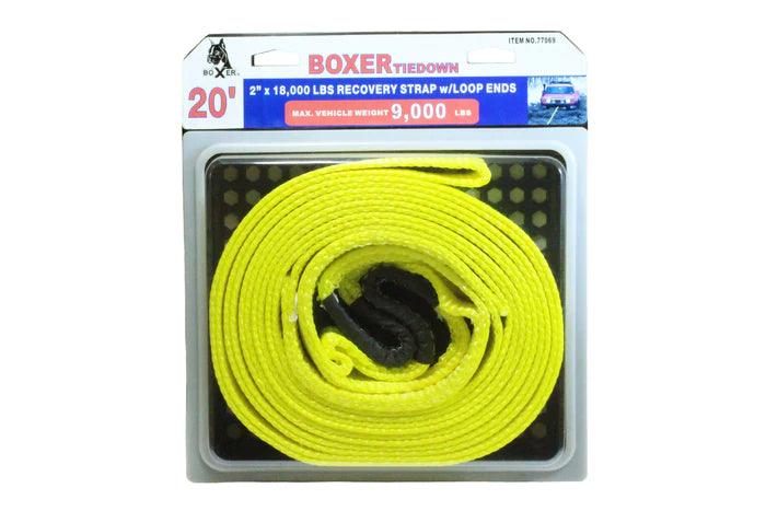 2 Inch x 20' Recovery Strap with Loop Ends