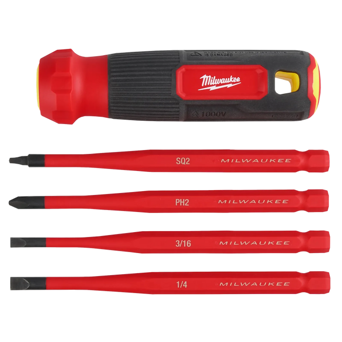 Milwaukee 4-in-1 1000V Insulated Slim Tip Multi-Bit Screwdriver 48-22-2216