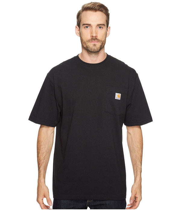 CarharttMenLoose Fit Heavyweight Short-Sleeve Pocket T-ShirtBlackSmall