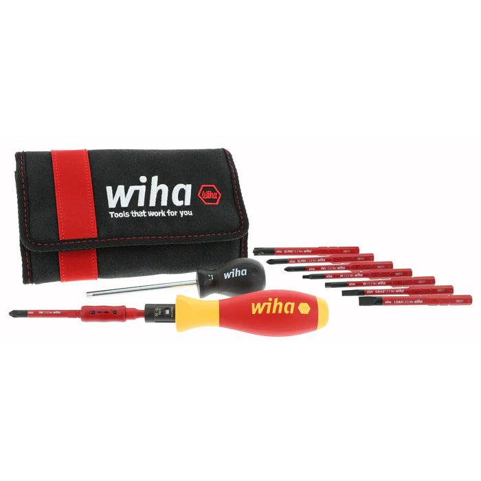 WIHA 11 PIECE INSULATED TORQUEVARIO-S (10-50 IN/LBS) AND SLIMLINE BLADE SET