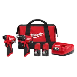 Milwaukee M12 Subcompact Brushless 2-Tool 2.0Ah Combo Kit