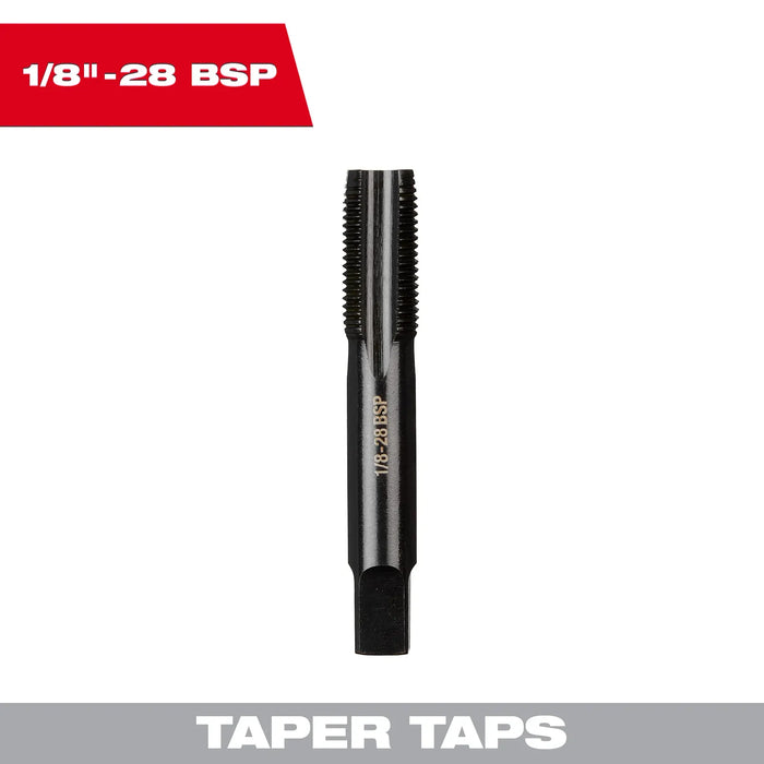 Milwaukee 1/8"-28 BSP Straight Flute Taper Tap 49-57-5190