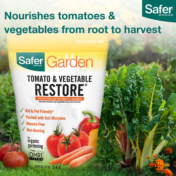 Safer Brand 94TV Tomato & Vegetable Restore Fertilizer, Yellow