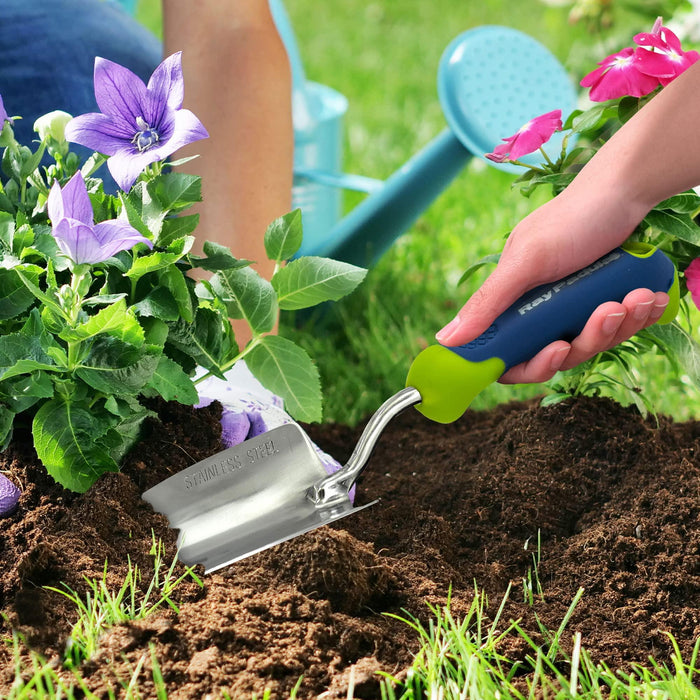 Ray Padula Stainless Steel Comfi-Grip Handheld Garden Trowel Shovel
