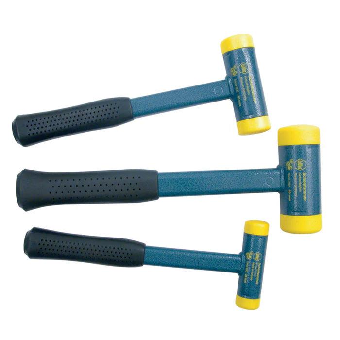 Wiha 80290 3-Piece Dead Blow Hammer Set - 30mm, 40mm, and 50mm