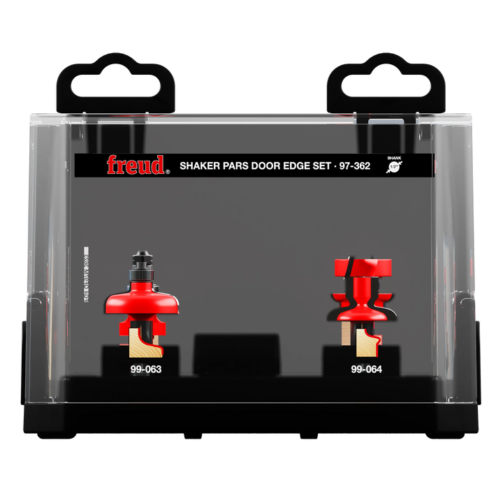 Freud 97-362   3 Piece Premier Adjustable Shaker Door Edge Router Bit Set