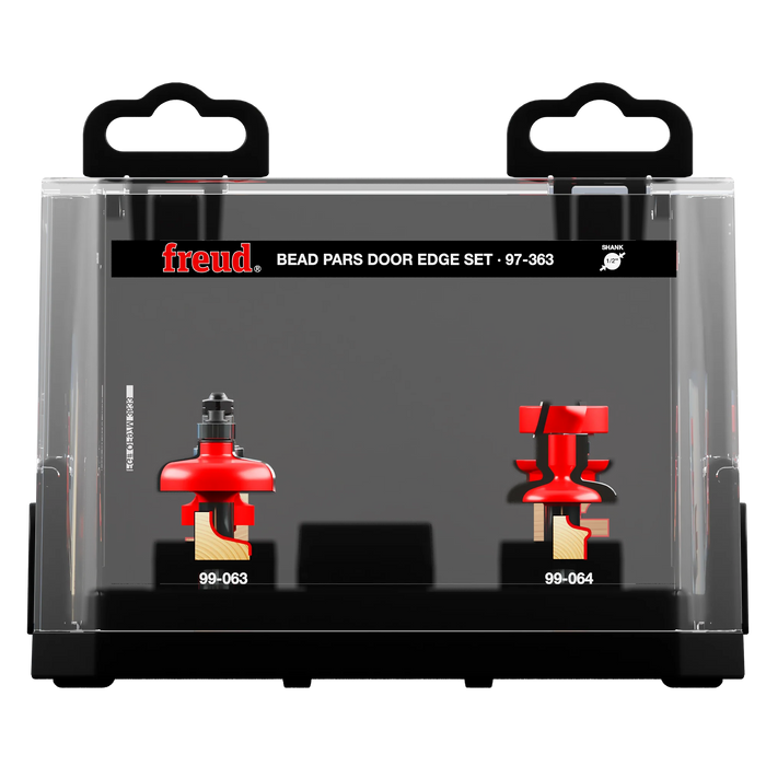 Freud 97-363  3 Piece Premier Adjustable Bead Door Edge Router Bit Set