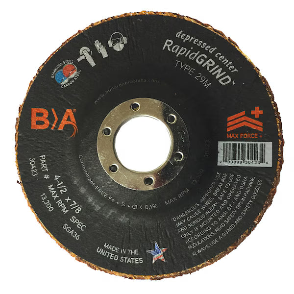 Rapid GRIND Grinding Discs, 4-1/2 x 7/8, PK5