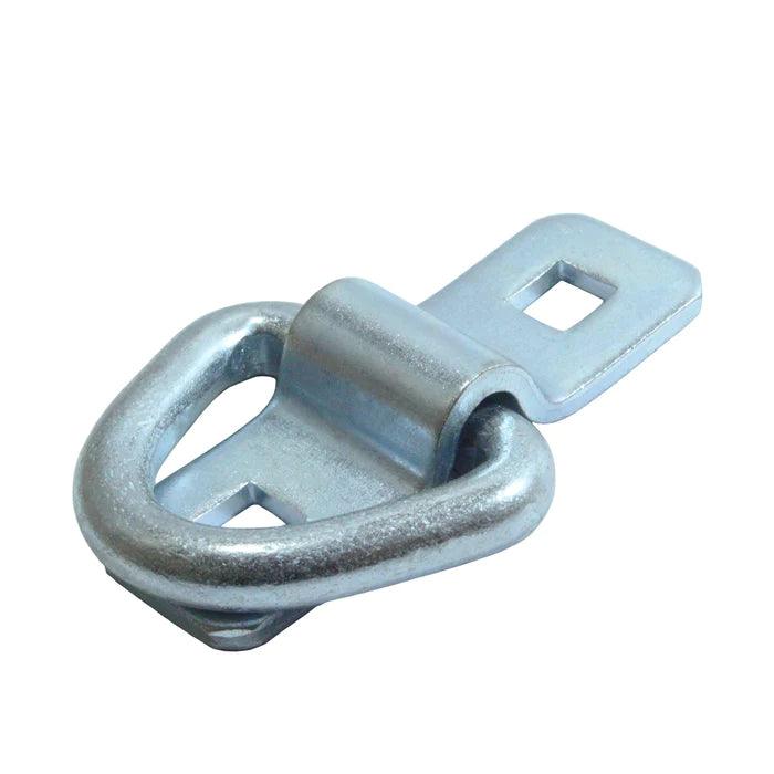 Boxer 4-Pack 3/8" Forged Lashing 1.5" D-Ring with Bolt-On Mounting Bracket, Zinc Plated 6000lbs