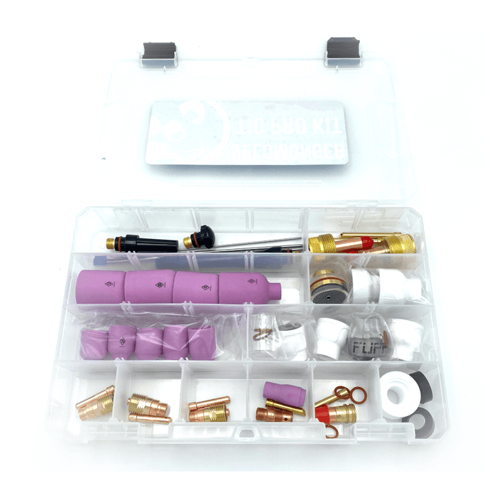 Weldmonger® TIG PRO Kit for 17/18/26 Style Torches (Furick Cup/CK Worldwide Genuine Parts)